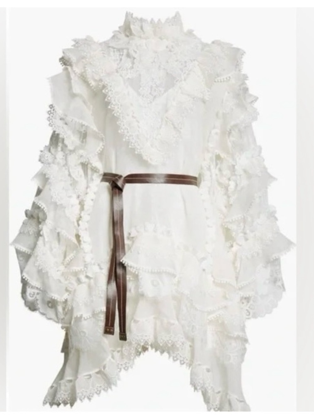 ❗️SOLD❗️New Zimmermann Crush Heart Trim Long Sleeve Minidress Size Medium - Picture 13 of 14